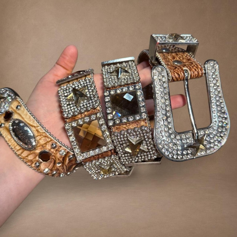 Western Rhinestone Statement Belt